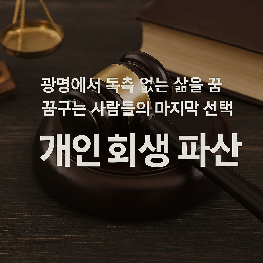 광명에서 독촉 없는 삶을 꿈꾸는 사람들의 마지막 선택, 개인 회생 파산