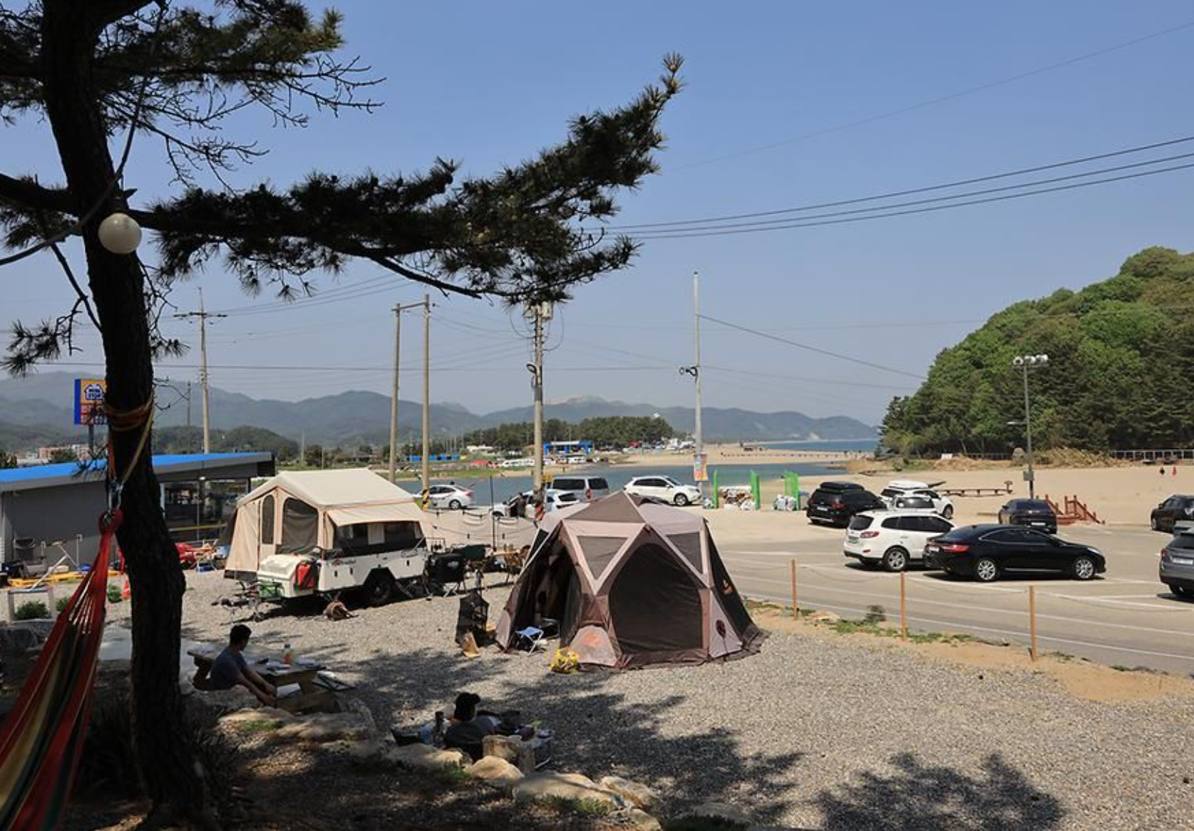 도로-텐트