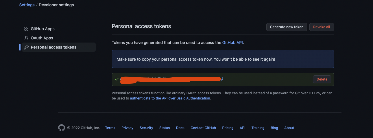 GitHub Token 생성하기
