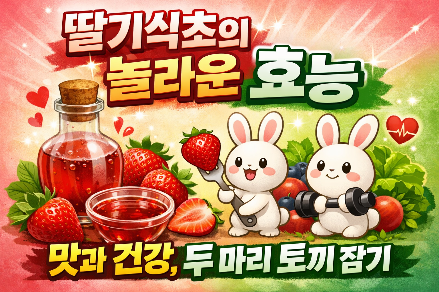 식초와 딸기
