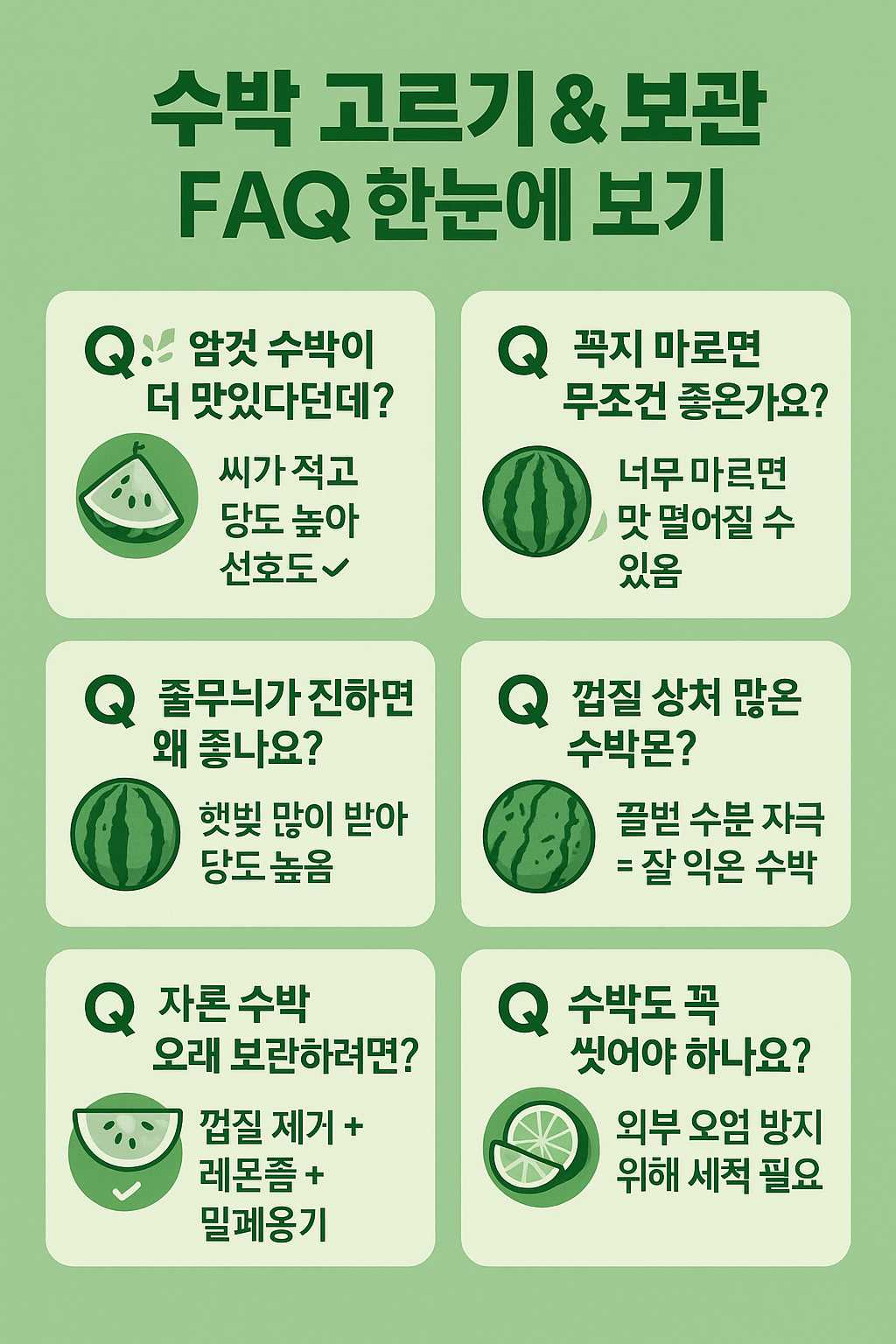 수박고르는방법