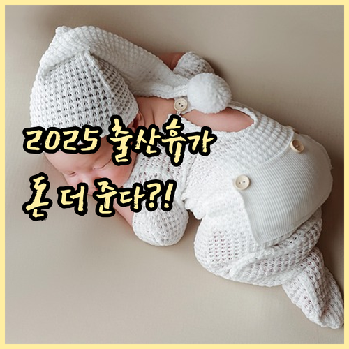 2025년 달라지는 출산휴가 제도 총..