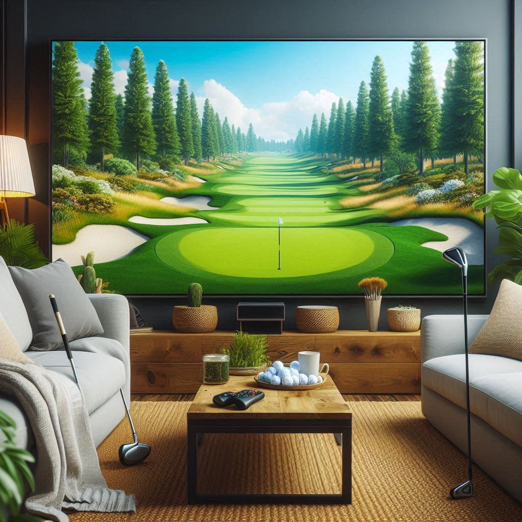 스크린골프장 배경