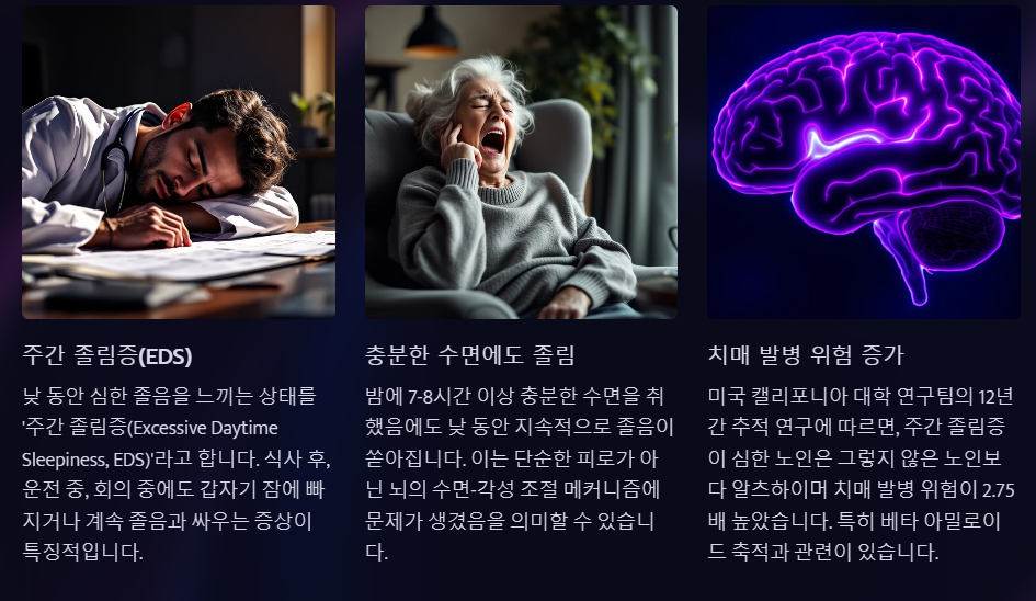 낮동안의 과도한 졸음