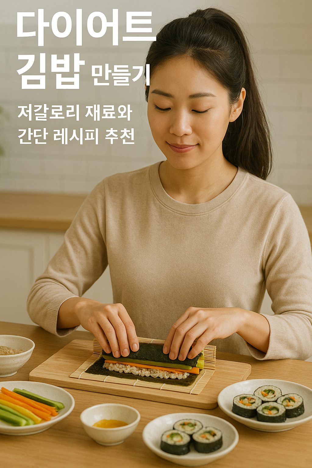 다이어트 김밥 만들기 ❘ 저칼로리 재료와 간단 레시피 추천