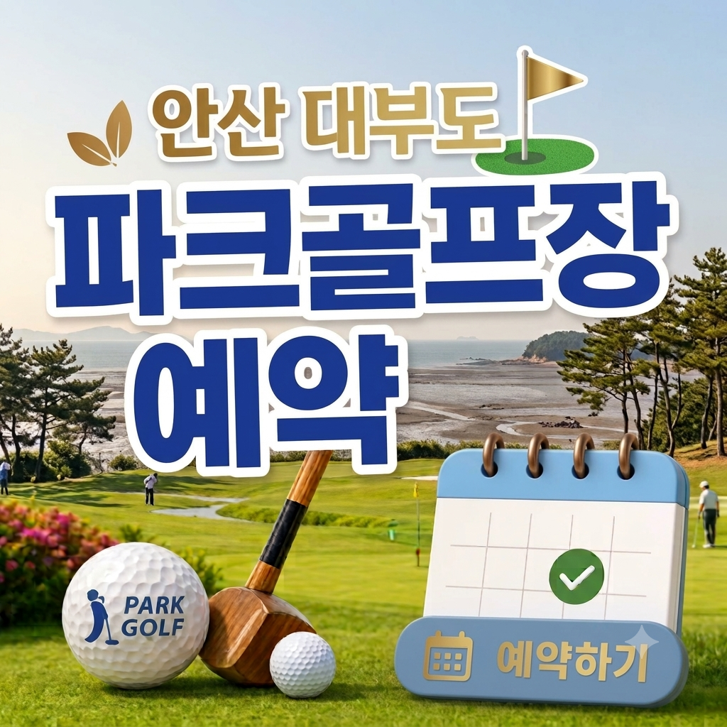 경기 안산 대부도파크골프장 예약 방법과 이용요금 총정리 (2026 36홀&middot;클럽 무료 대여)