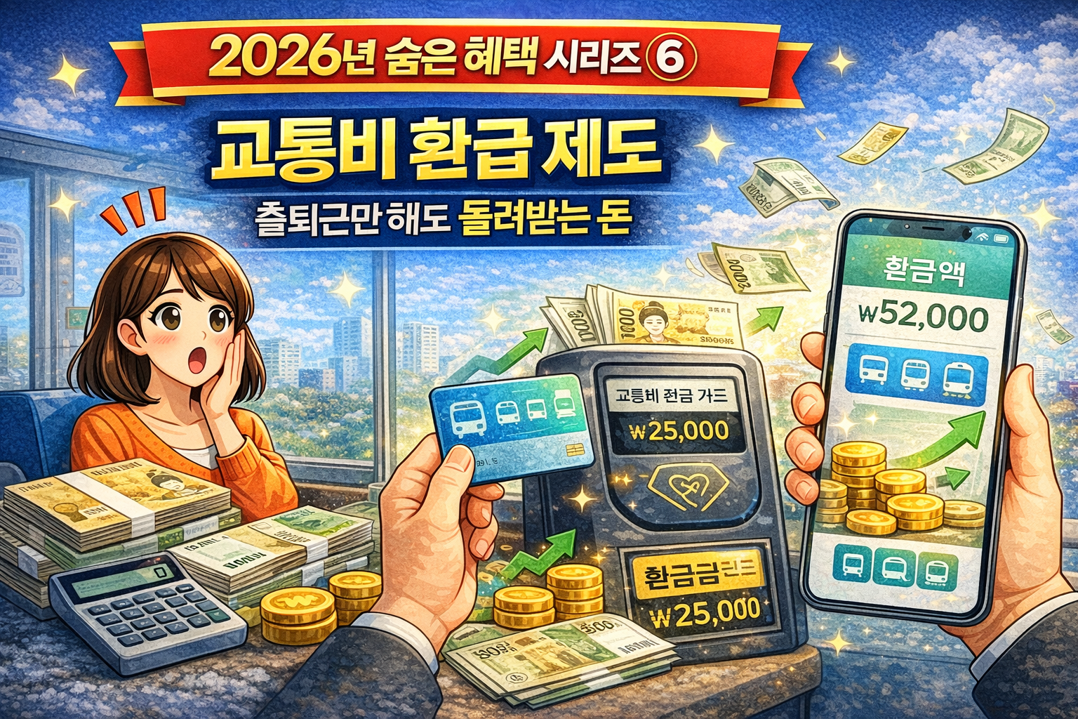 2026년 숨은 정부 혜택-교통비 환급 제도-출퇴근만 해도 돌려받는 돈