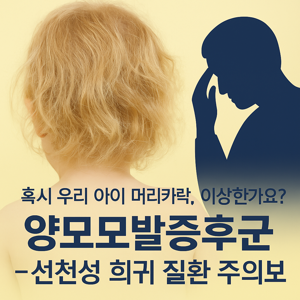 양모모발증후군, 선천적으로 나타나는 희귀 탈모 증상…혹시 우리 아이도?