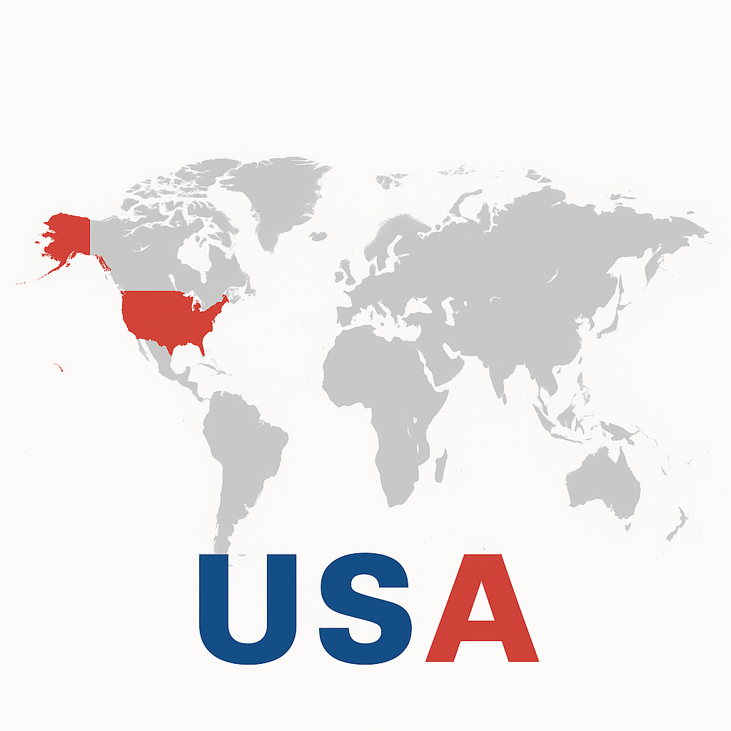 미국 지도 사진