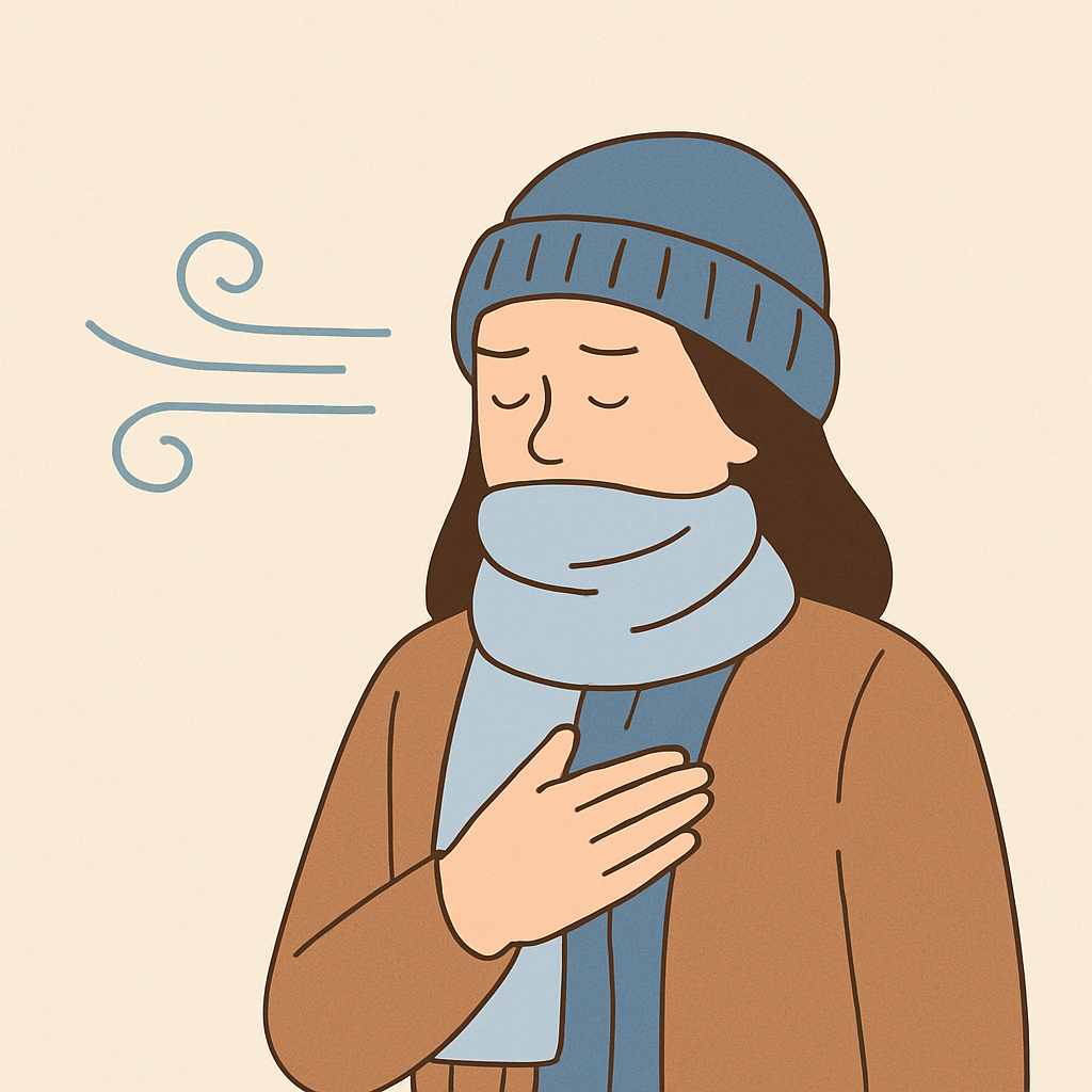 찬바람 불 때 기관지&middot;호흡기 약한 사람이 더 위험한 이유와 관리법