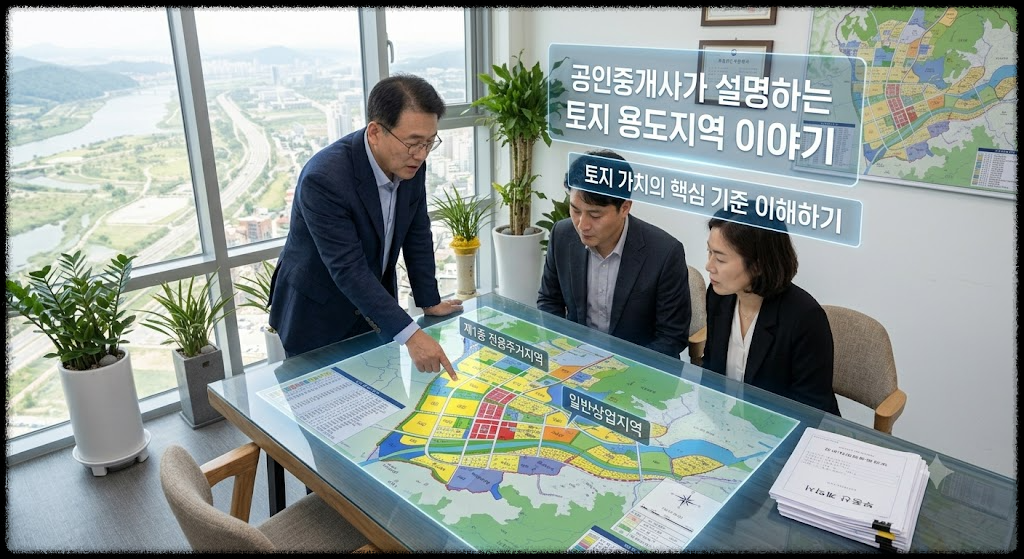 공인중개사가 설명하는 토지 용도지역 이야기, 토지 가치의 핵심 기준 이해하기