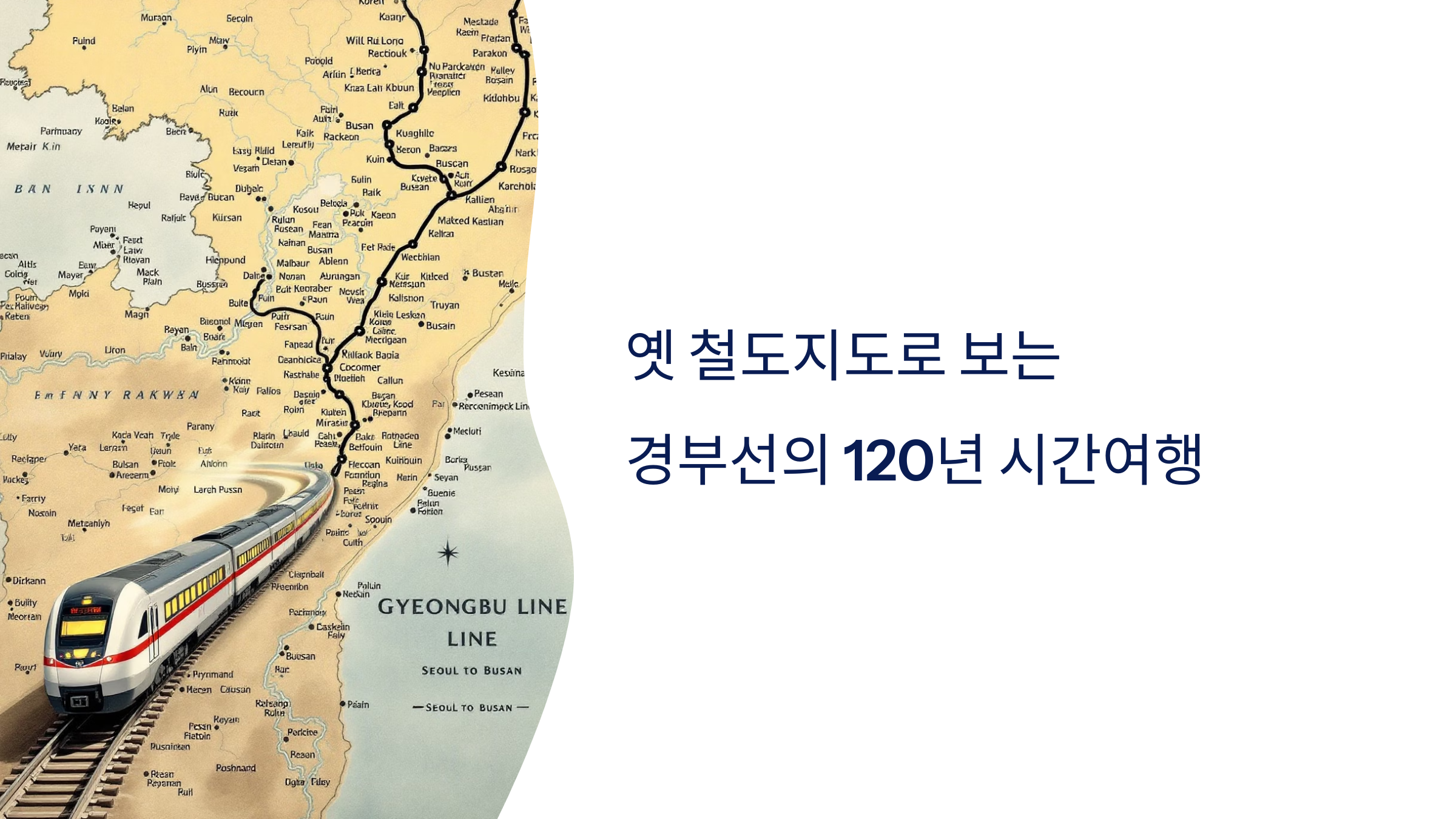 옛 철도지도로 보는 경부선의 120년 시간여행