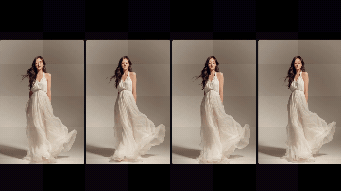 Low Motion 설정으로 부드럽고 안정적인 카메라 움직임을 표현한 영상 예시_Midjourney