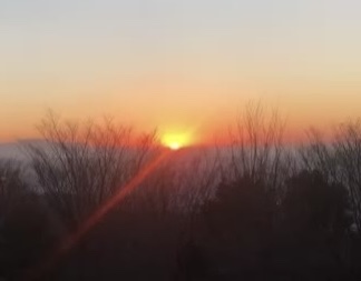 파주 심학산 일출 사진