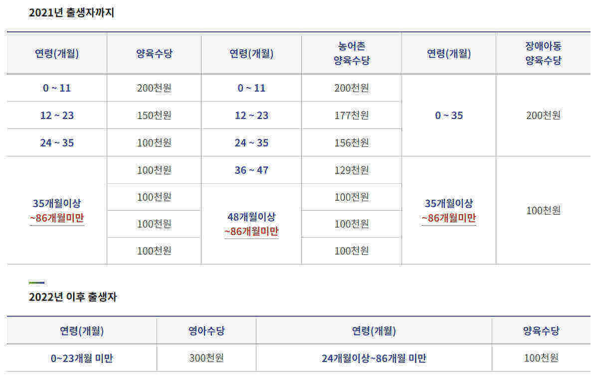 2023년 청주시 보육료 양육수당 신청 방법