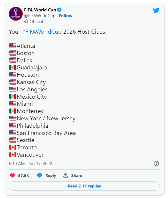 2026년 월드컵 개최도시