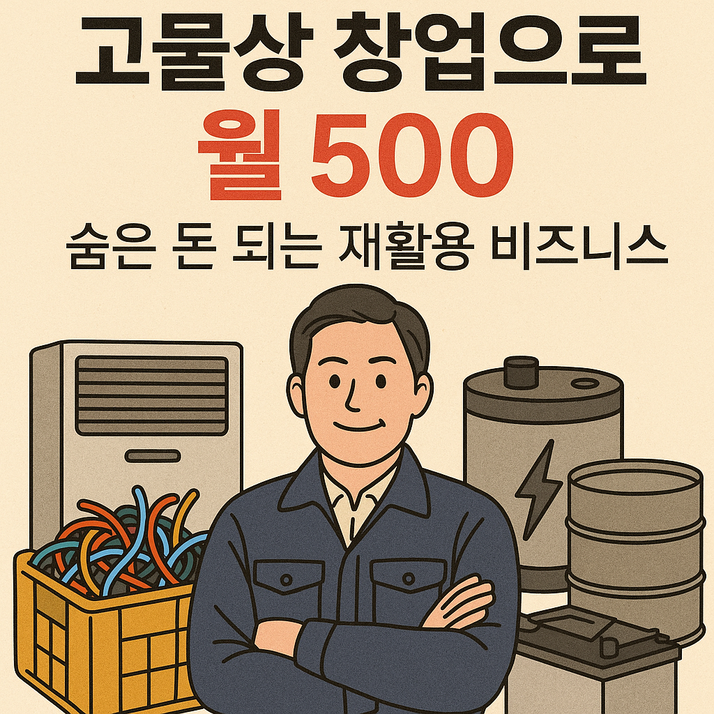 고물상 창업으로 월 500, 숨은 돈 되는 재활용 비즈니스