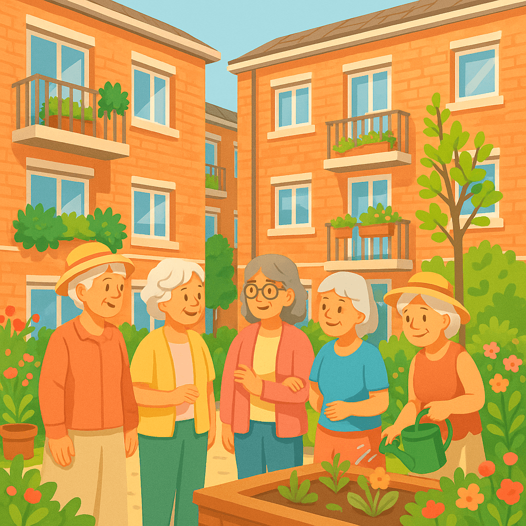 영국 런던의 New Ground Cohousing, 여성 주도의 시니어 공동체 혁신