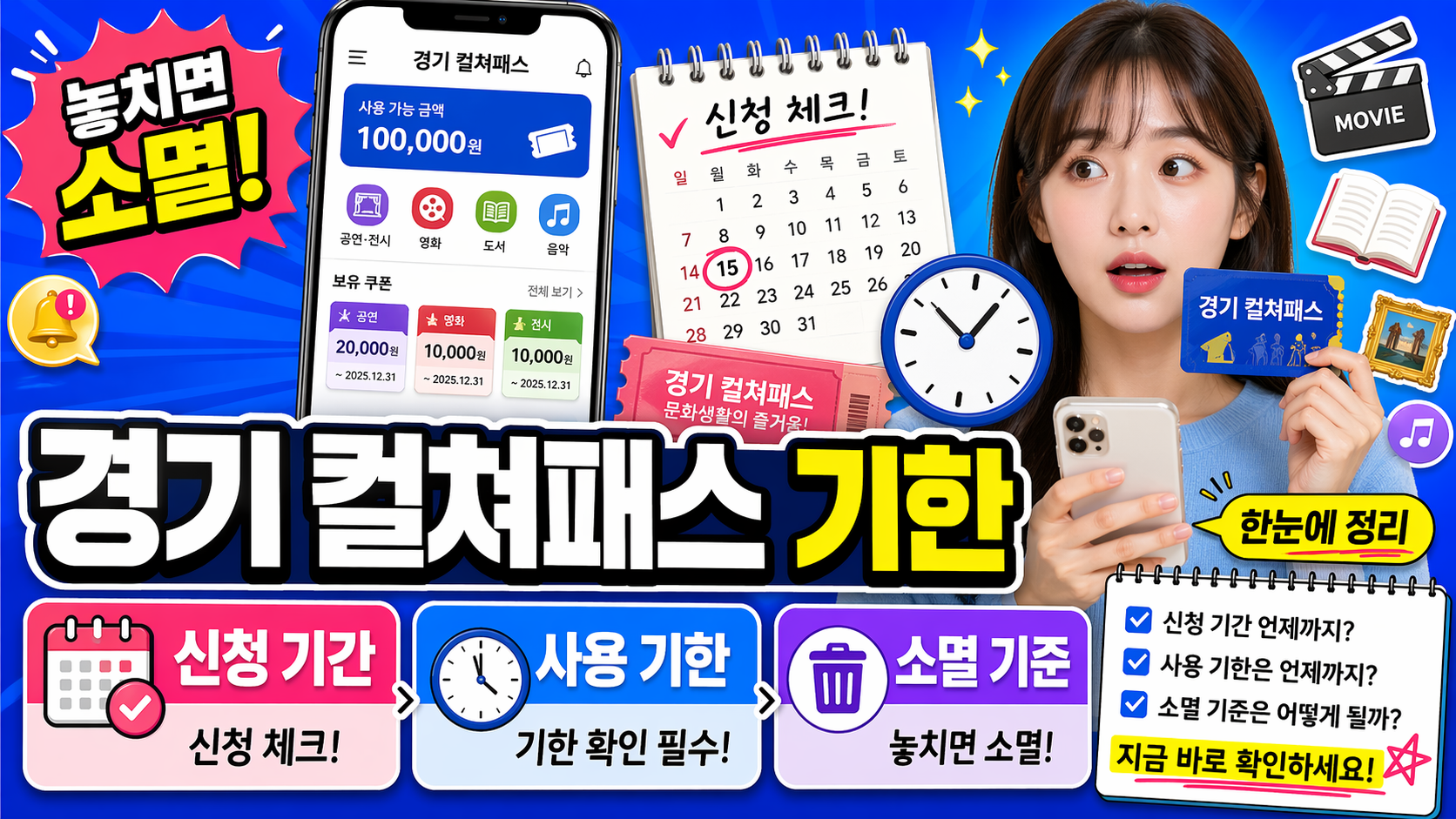 경기 컬쳐패스 기한|신청 기간·사용 기한·소멸 기준 정리
