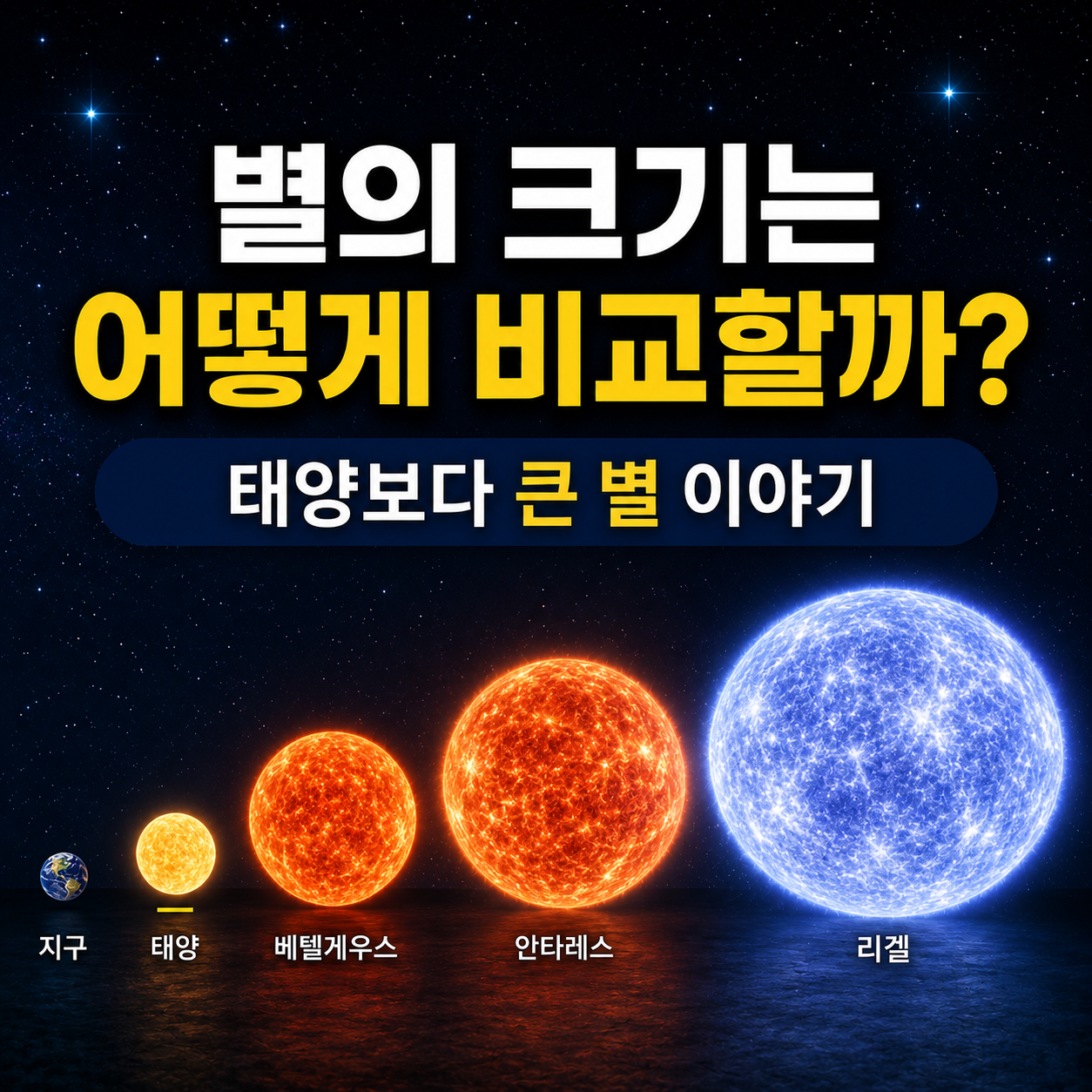 별의 크기는 어떻게 비교할까