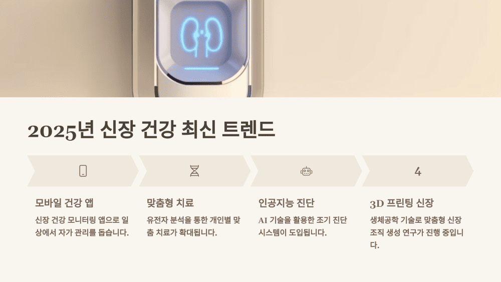 2025년 신장 건강 최신 트렌드