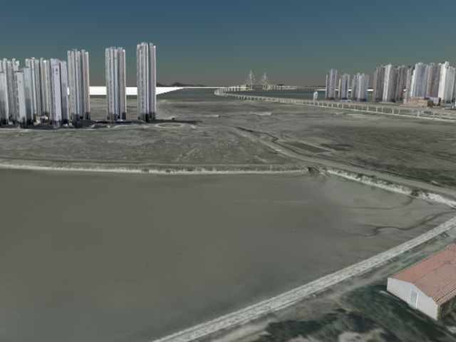 송도 국제디엠시티 101동 3호라인 예상 뷰