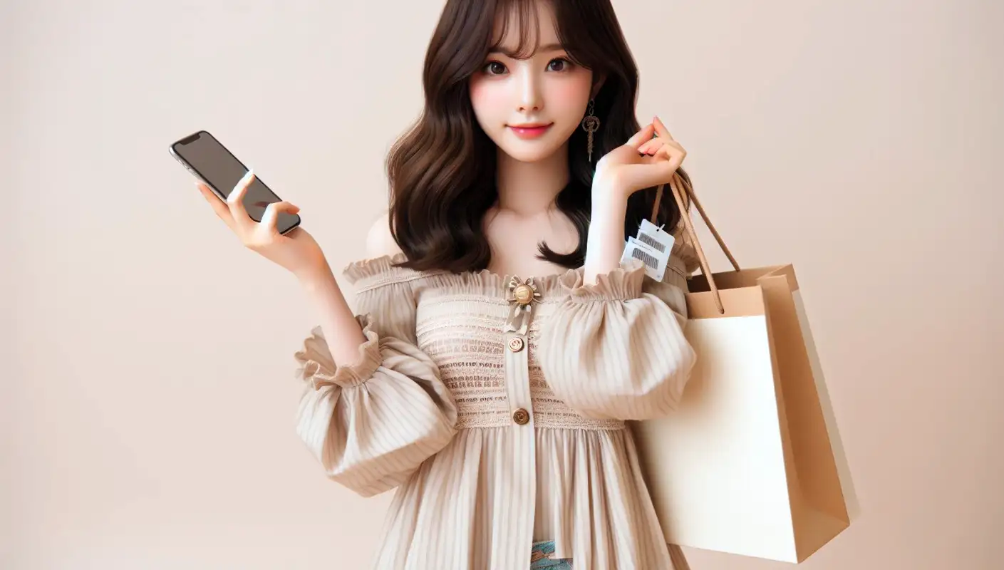타오바오-배대지로-쇼핑하는-여성의-모습