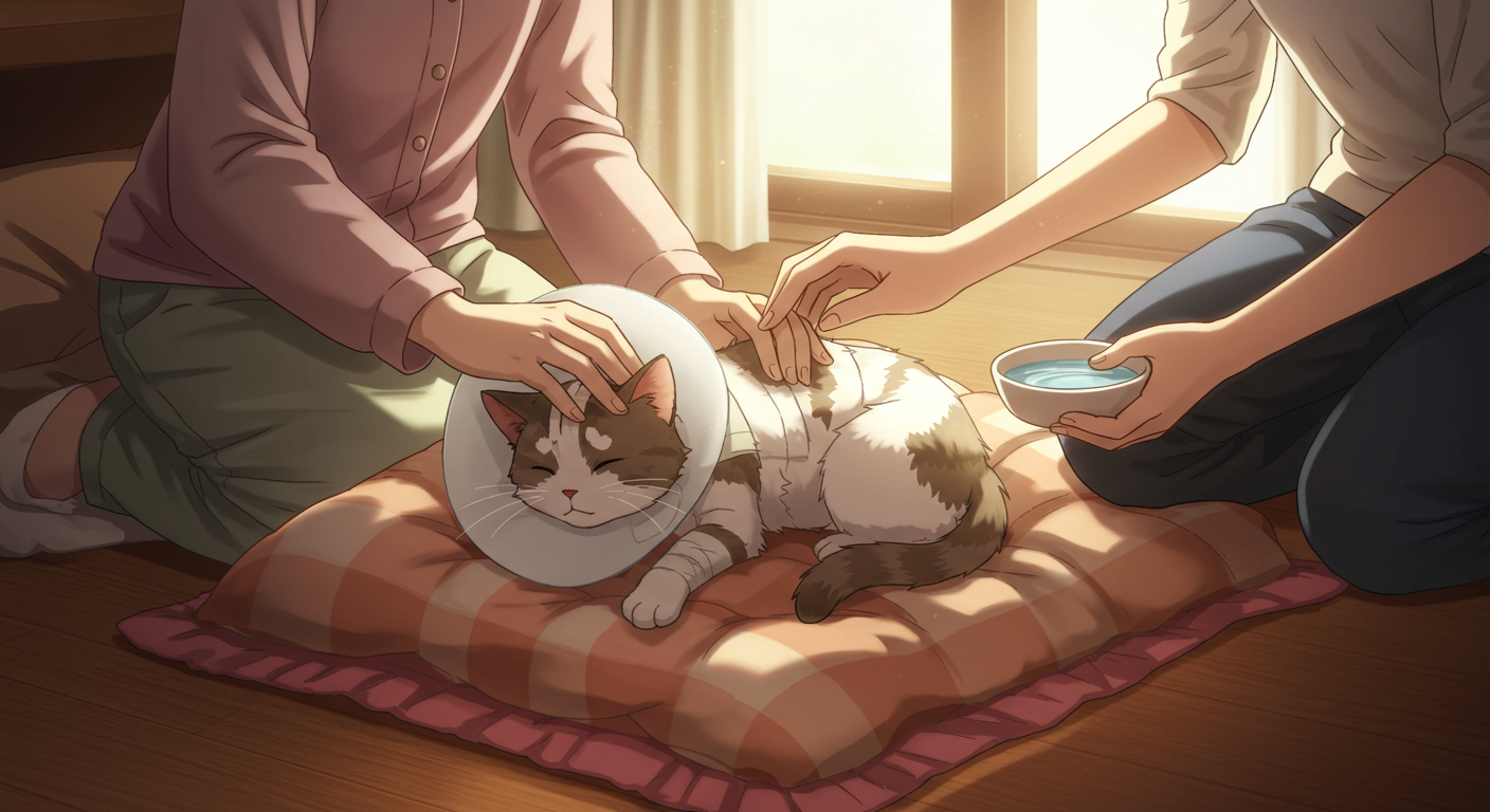 고양이 중성화 수술 회복