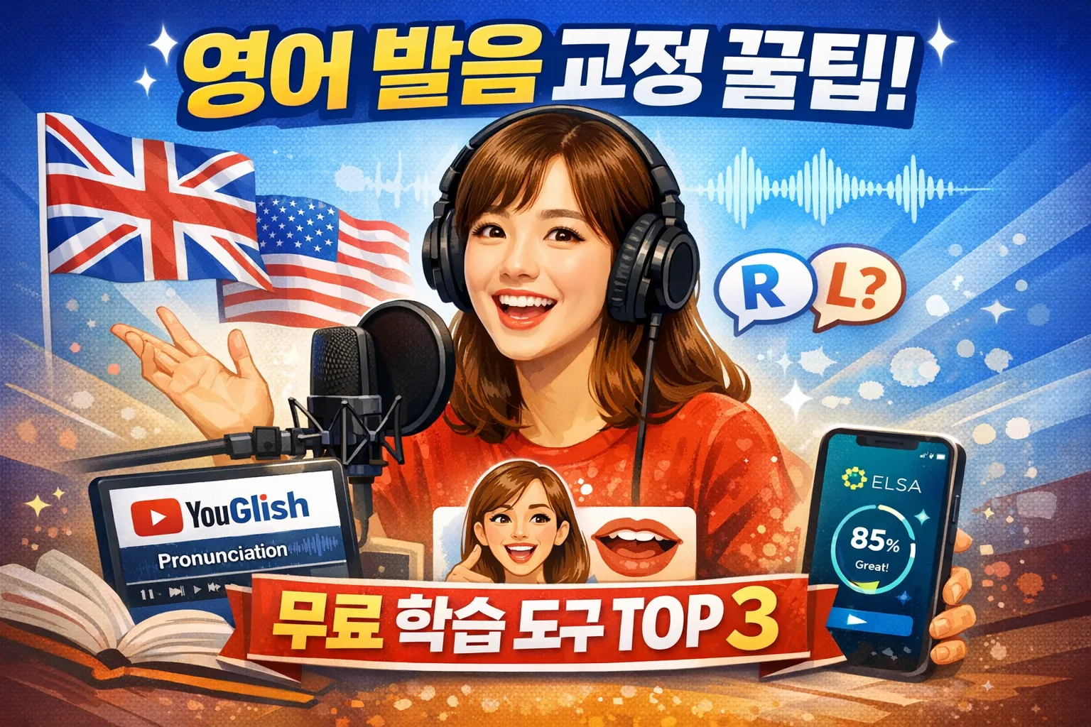 영어 발음 교정 사이트 추천 TOP 3! 독학으로 원어민 발음 만드는 법 (2026 최신)