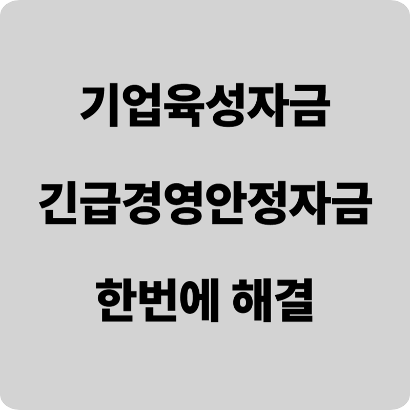 기업육성자금 긴급경영안정자금