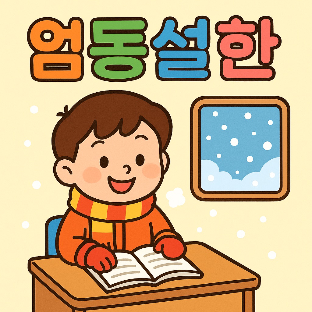 엄동설한 사자성어 이미지