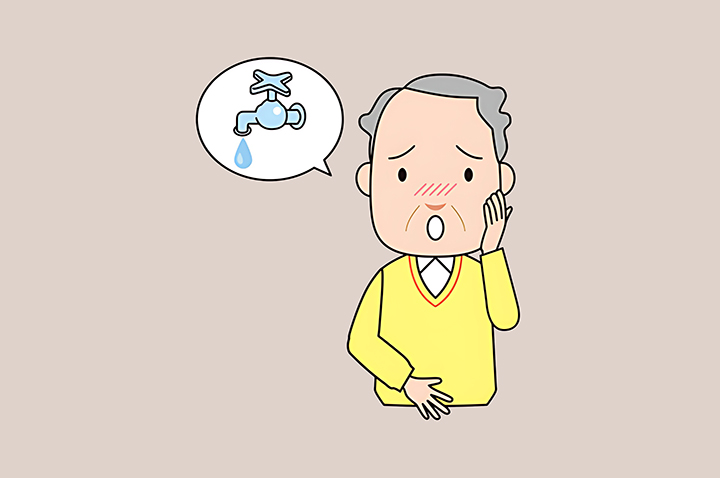 소변-흐름이-약화된-남성