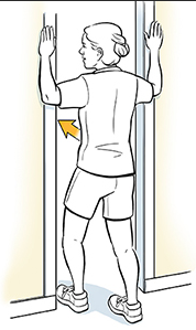 출입구 스트레칭