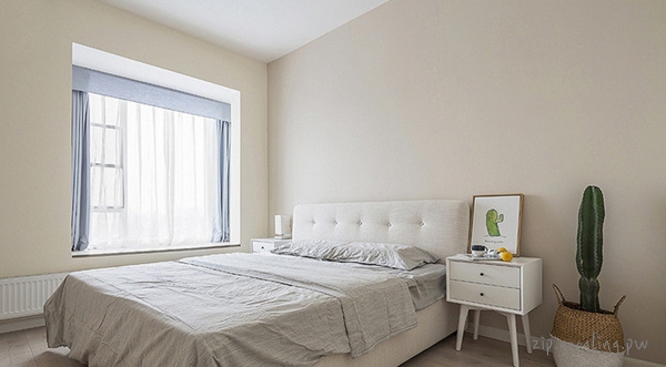 침대와-협탁만-있는-침실