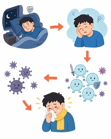 수면 부족과 면역력 저하 관계4