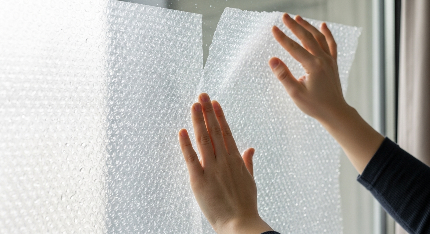 겨울창문단열뽁뽁이