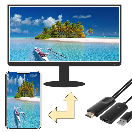 핸드폰으로 구형티비 연결