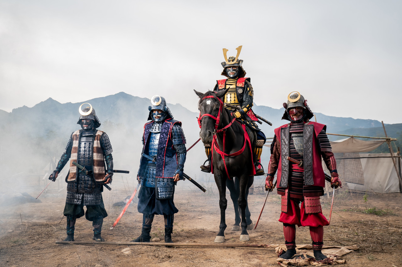 유능한 적장 와키자카의 모습