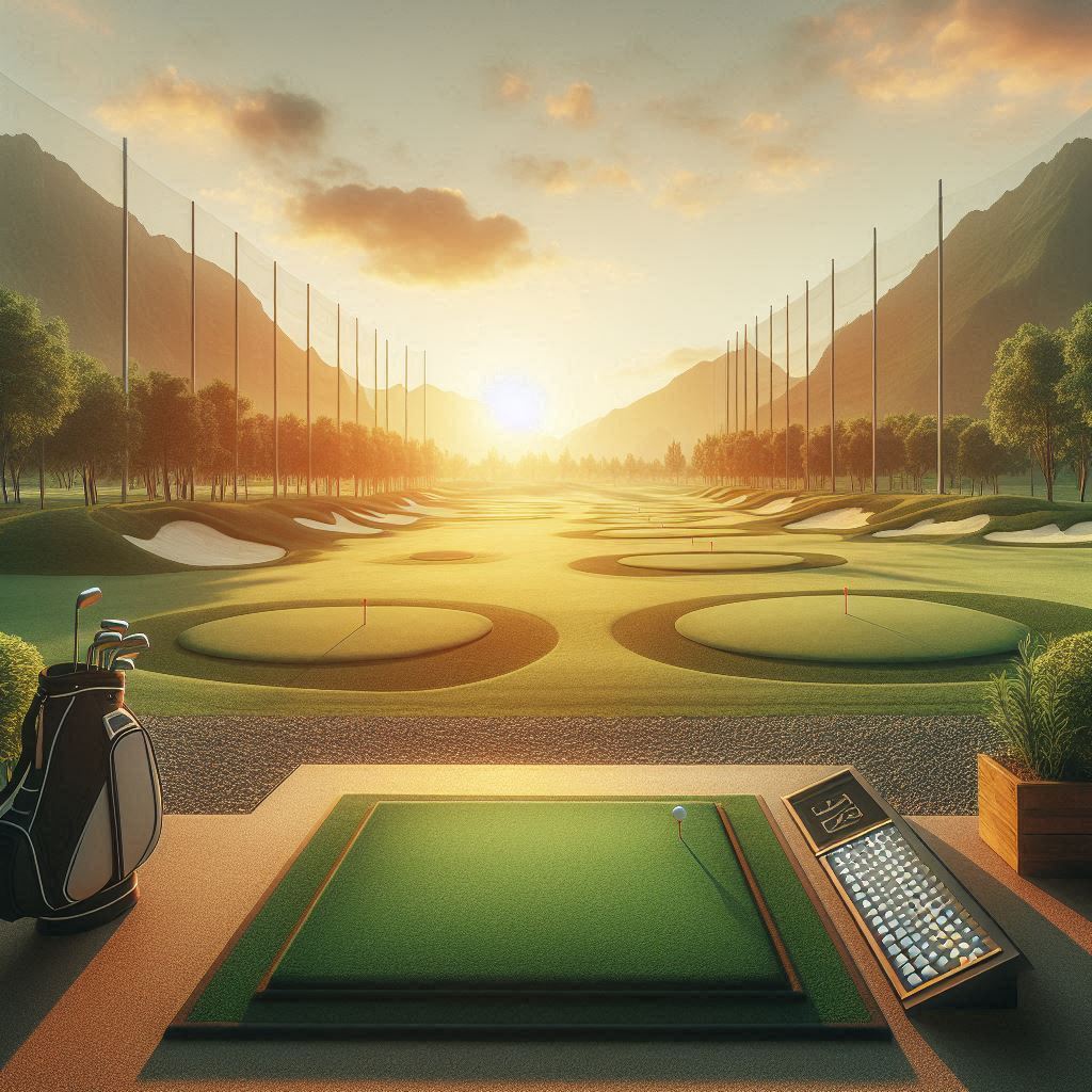 실외골프연습장 배경
