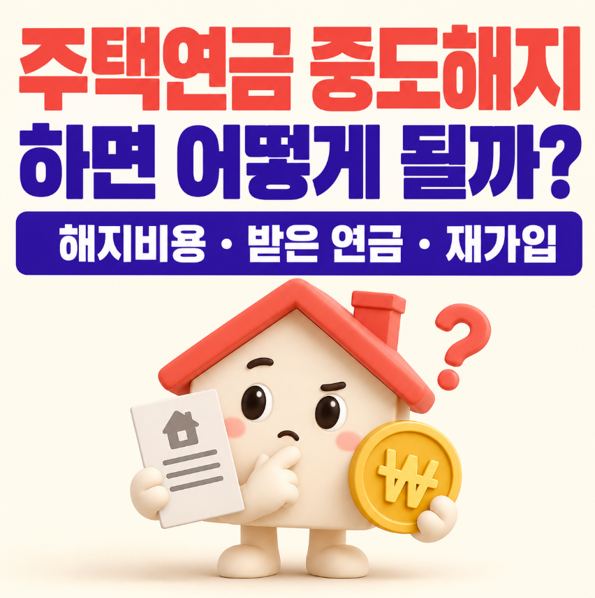 주택연금 중도해지하면 어떻게 될까?｜해지비용&middot;받은 연금&middot;재가입 가능 여부