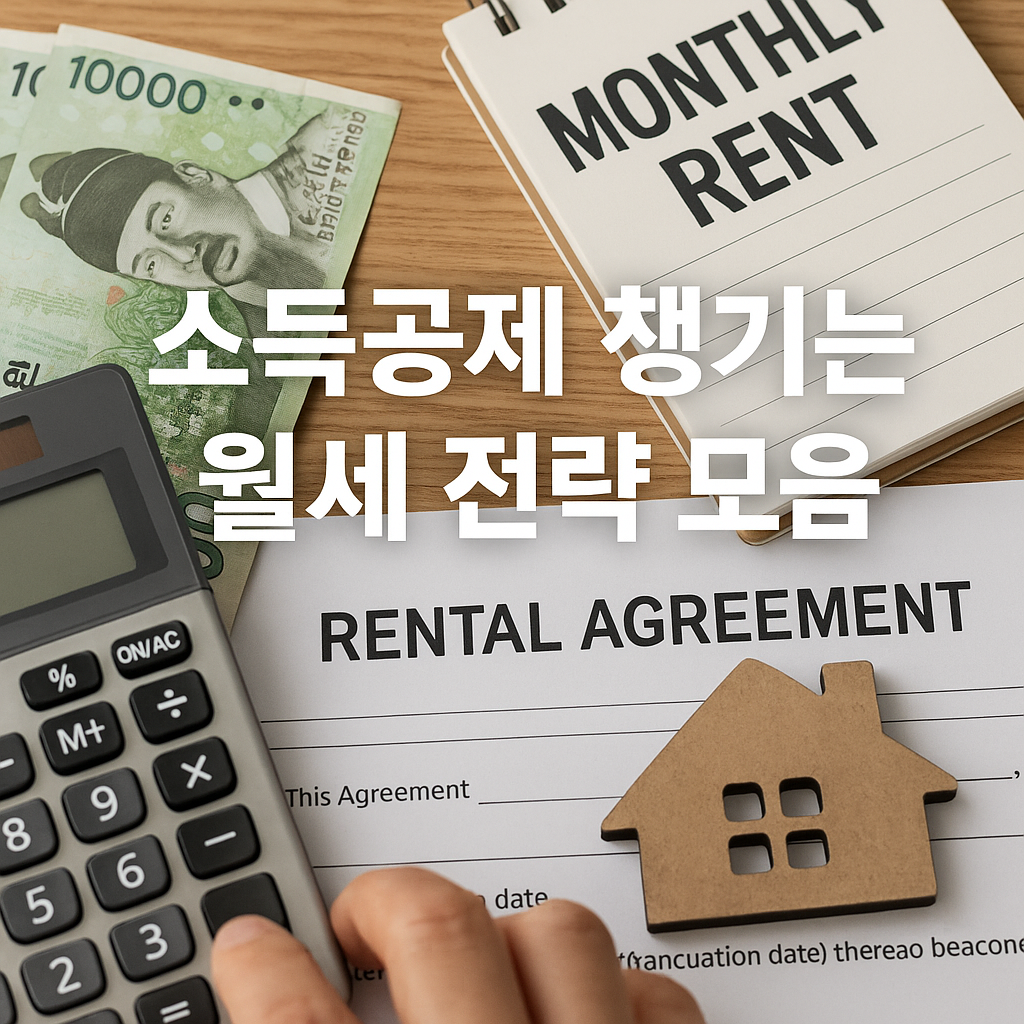 소득공제 챙기는 월세 전략 모음