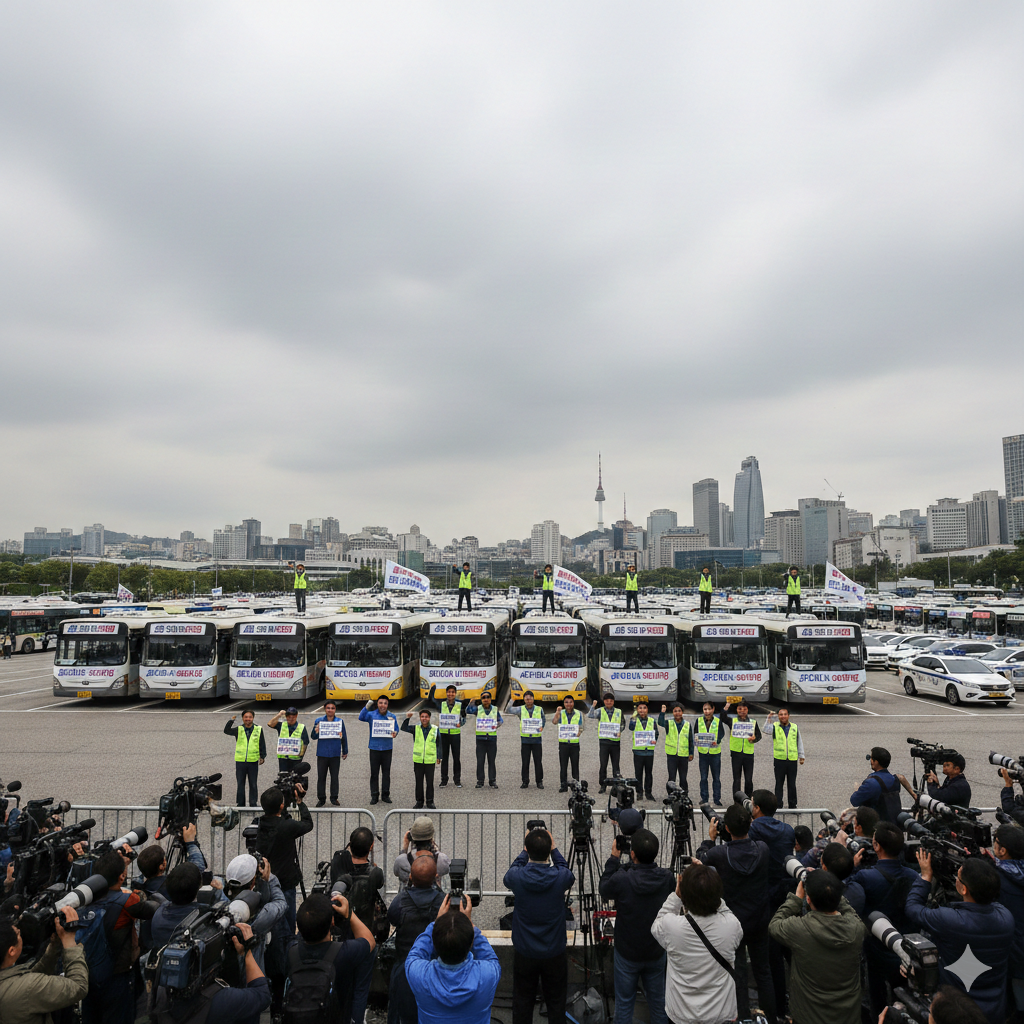 [속보] 서울 시내버스 파업 돌입! 지하철&middot;택시 혼잡 폭증! 정부&middot;서울시 대책