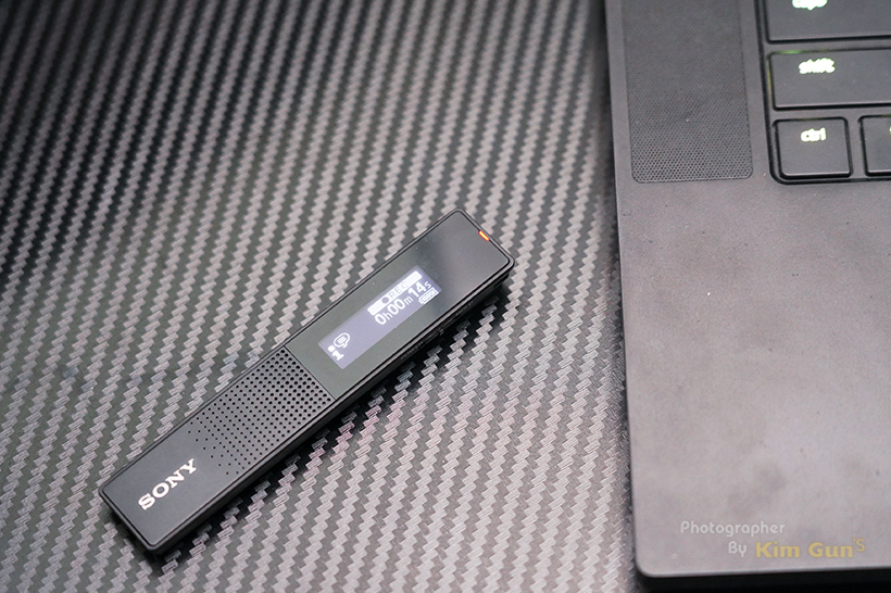 소니 보이스 레코더 TX-660 녹음 화면