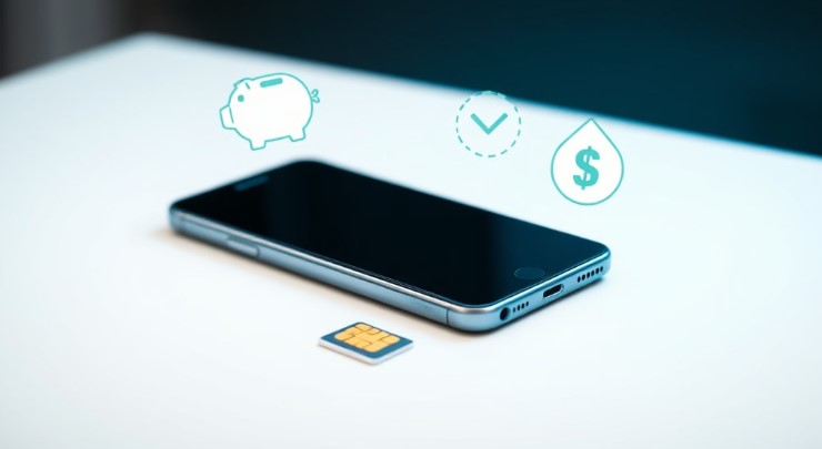 알뜰폰으로 변경해서 통신비 절약한다는 이미지