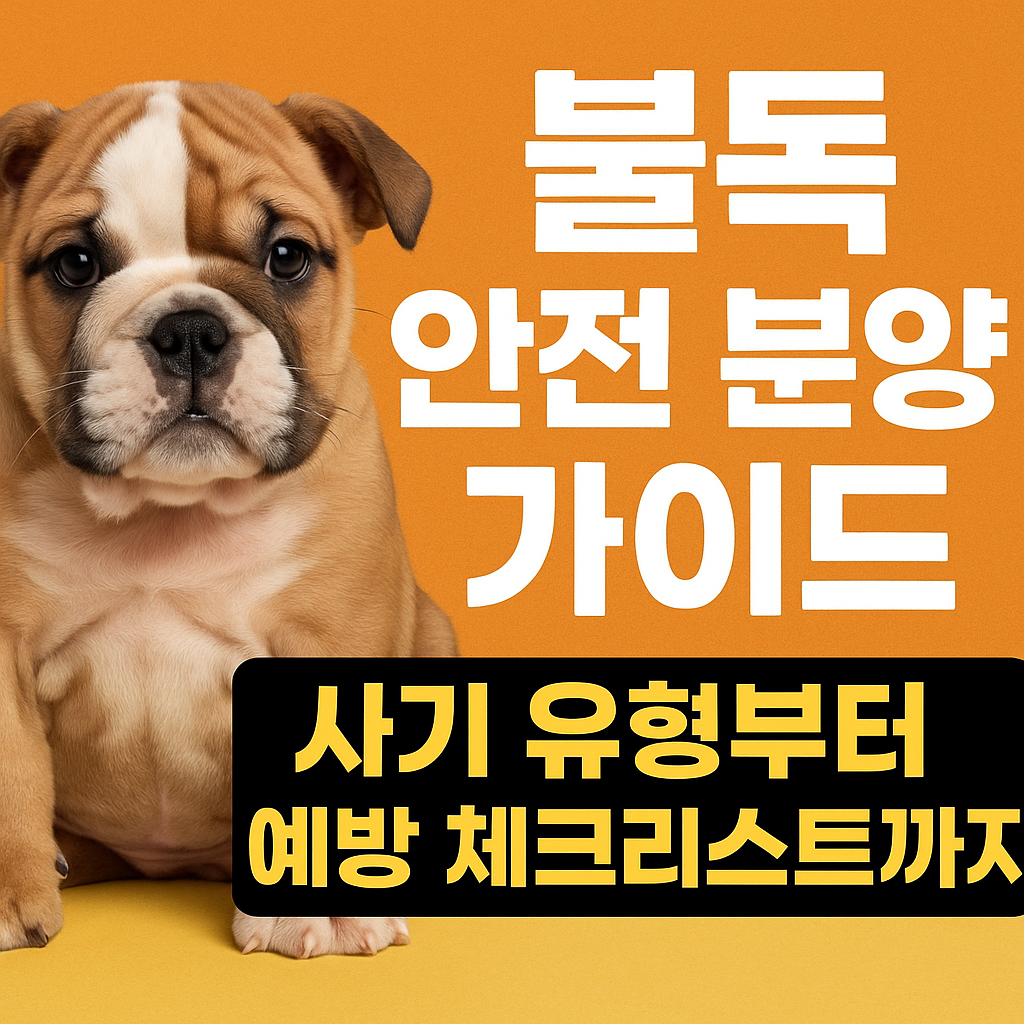불독 안전 분양 가이드