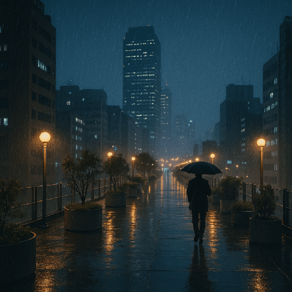 서울로7017 &ndash; 비 오는 날 걷기 좋은 야경 산책로