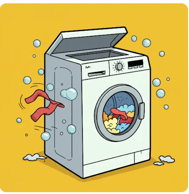 통돌이-세탁기-탈수-시-요동