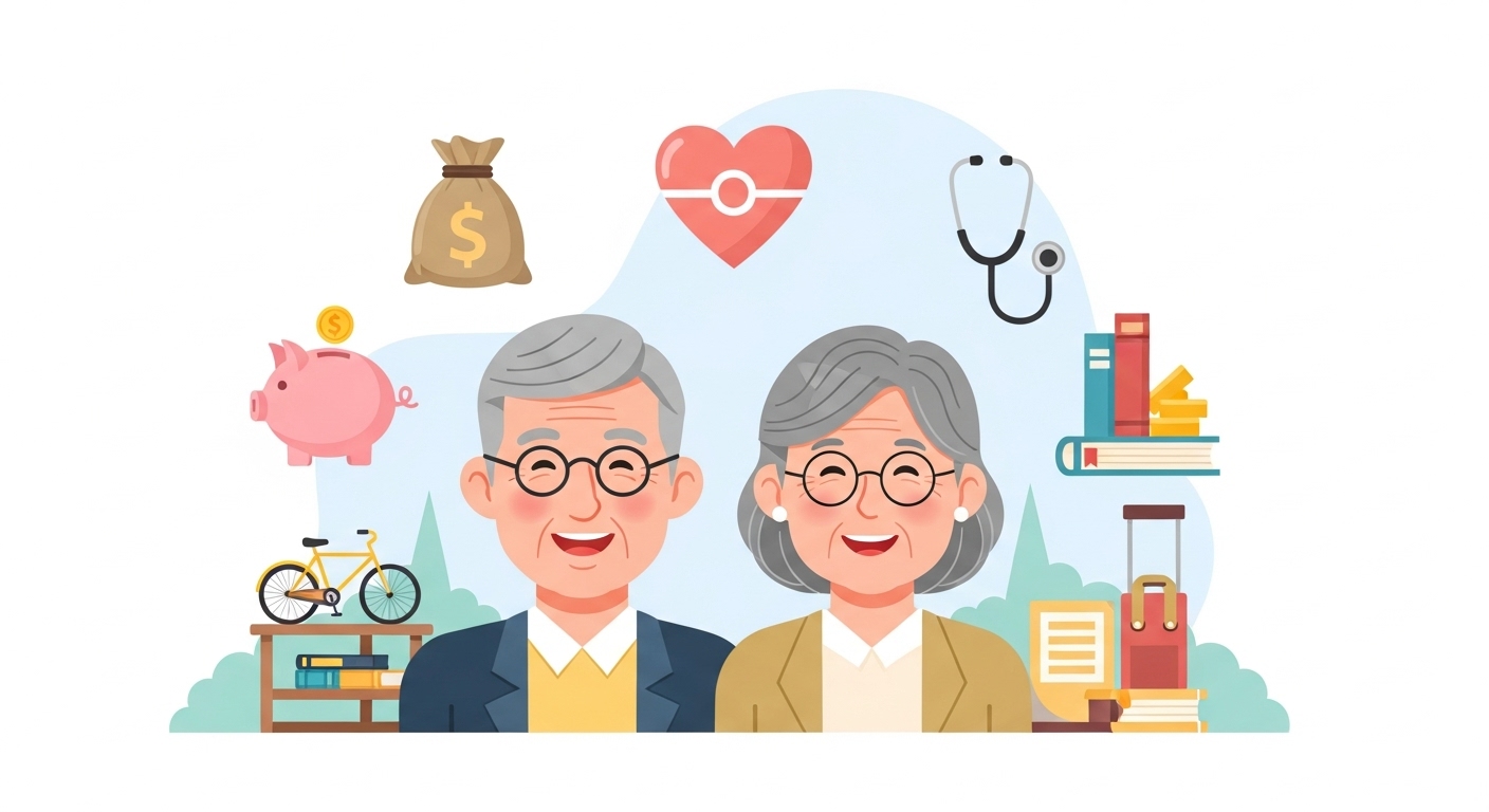 은퇴준비, 60대체크리스트, 노후재정, 국민연금, 개인연금, 은퇴건강관리, 여가계획, 자녀와의관계, 주택연금, 은퇴실수