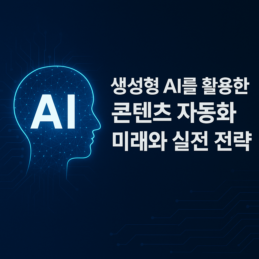 생성형 AI를 활용한 콘텐츠 자동화의 미래와 실전 전략