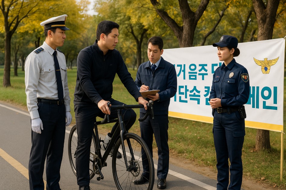 자전거 타면 범칙금 단속 관련 사진